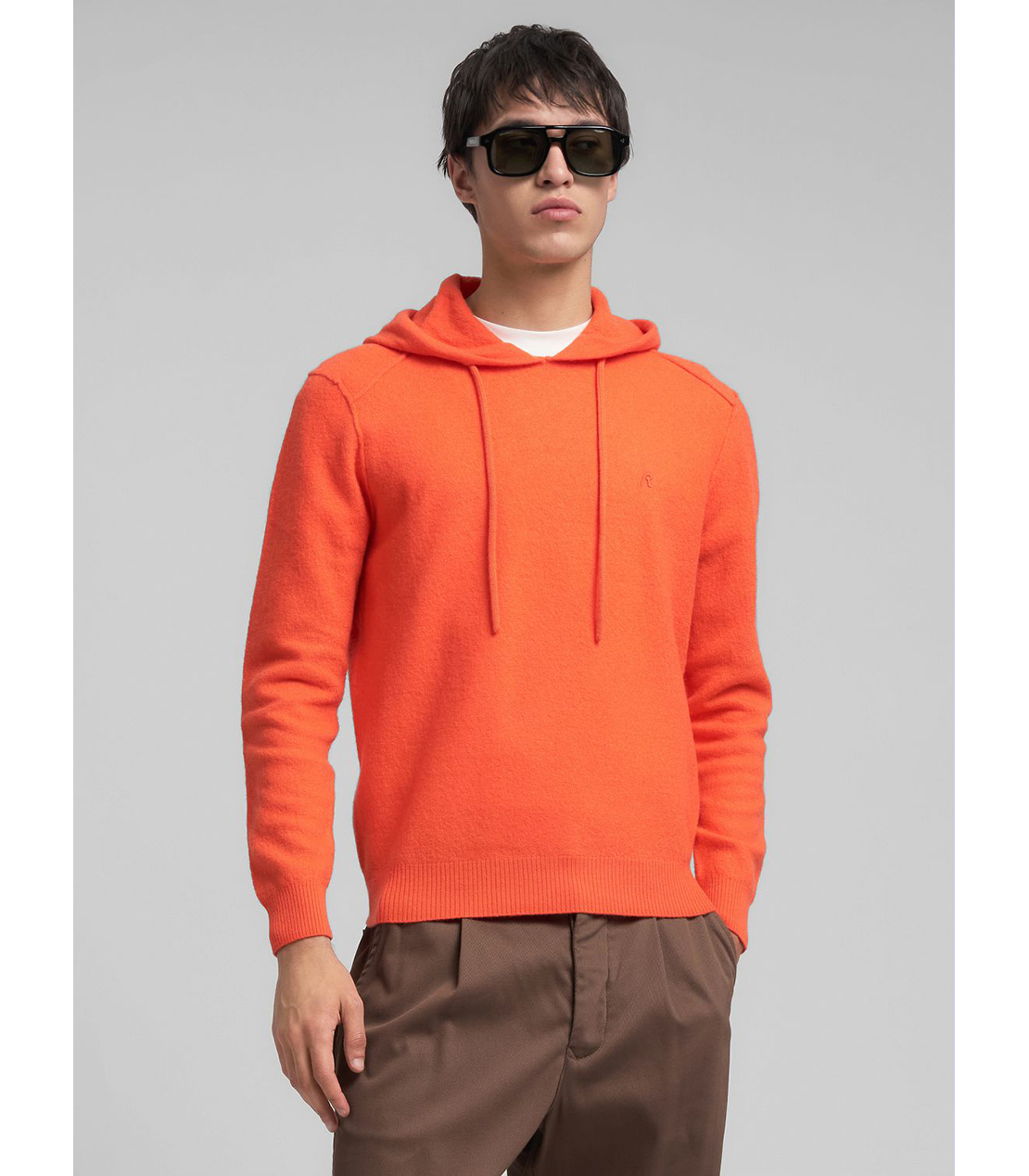 ブライトカラー ニットフーディー 詳細画像 オレンジ 2